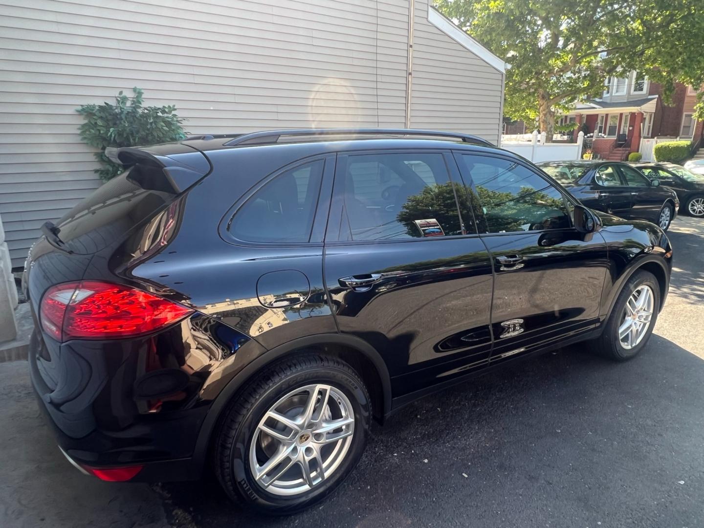 2014 BLACK /Black Leather Porsche Cayenne s (WP1AB2A20EL) with an 4.8L V8 DOHC 32V engine, 8 Speed Automatic transmission, located at 1018 Brunswick Ave, Trenton, NJ, 08638, (609) 989-0900, 40.240086, -74.748085 - This Porsche Cayenne is a super clean,well maintained black beauty! Always serviced and needs nothing. Please call Anthony to set up an appt. 609-273-5100 - Photo#2